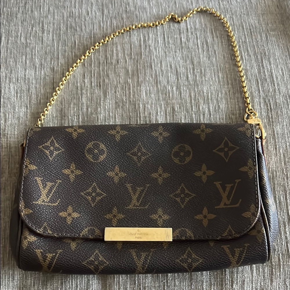 Louis Vuitton Brown Monogram Chain Bag